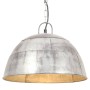 Vintage hanging lamp 25 W silver round 41 cm E27 by , Lamps - Ref: Foro24-320541, Price: 73,99 €, Discount: %