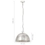 Vintage hanging lamp 25 W silver round 41 cm E27 by , Lamps - Ref: Foro24-320541, Price: 73,99 €, Discount: %