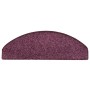 Alfombra de peldaño de escalera 15 uds morado oscuro 65x21x4 cm de , Alfombrillas para escalones - Ref: Foro24-322385, Precio...