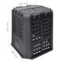 Black garden composter 68.9x68.9x83.9 cm 360 L by , Composters - Ref: Foro24-146275, Price: 64,77 €, Discount: %