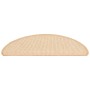 Stair tread carpets 15 units cream 65x21x4 cm by , Stair mats - Ref: Foro24-149861, Price: 62,81 €, Discount: %