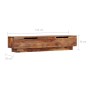 Massives TV-Möbel aus Holz 145x30x30 cm von , TV-Möbel - Ref: Foro24-247721, Preis: 208,99 €, Rabatt: %