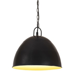 Round vintage hanging lamp 25 W black 31 cm E27 by , Lamps - Ref: Foro24-320548, Price: 39,99 €, Discount: %