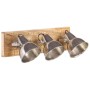 Industrial wall lamp made of silver mango wood E27 70x23 cm by , Lamps - Ref: Foro24-320595, Price: 77,99 €, Discount: %