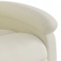 Cream-colored velvet electric massage recliner. by , Armchairs - Ref: Foro24-3204298, Price: 287,53 €, Discount: %