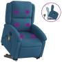 Verstellbarer Massage-Fernsehsessel aus blauem Samt von , Sessel - Ref: Foro24-3204321, Preis: 300,67 €, Rabatt: %