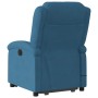 Verstellbarer Massage-Fernsehsessel aus blauem Samt von , Sessel - Ref: Foro24-3204321, Preis: 288,99 €, Rabatt: %