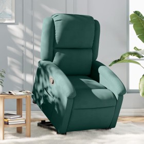 Sillón reclinable elevable terciopelo verde oscuro de , Sillones - Ref: Foro24-3204302, Precio: 266,48 €, Descuento: %