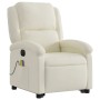 Electric lift recliner massage chair in cream velvet by , Armchairs - Ref: Foro24-3204342, Price: 346,97 €, Discount: %