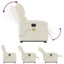 Sillón reclinable de masaje eléctrico elevable terciopelo crema de , Sillones - Ref: Foro24-3204342, Precio: 347,71 €, Descue...