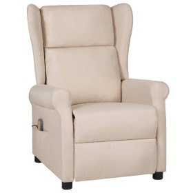 Cream-colored fabric massage chair by , Electric massage chairs - Ref: Foro24-348525, Price: 211,99 €, Discount: %