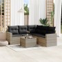 Garden sofa set 6 pieces and gray synthetic rattan cushions by , Modular outdoor sofas - Ref: Foro24-3251299, Price: 442,28 €...