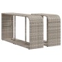 Storage shelves 2 units light gray synthetic rattan by , Hangers and shelves - Ref: Foro24-366188, Price: 89,99 €, Discount: %