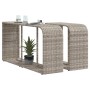 Storage shelves 2 units light gray synthetic rattan by , Hangers and shelves - Ref: Foro24-366188, Price: 89,99 €, Discount: %