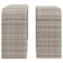 Storage shelves 2 units light gray synthetic rattan by , Hangers and shelves - Ref: Foro24-366188, Price: 89,99 €, Discount: %