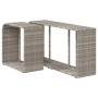 Storage shelves 2 units light gray synthetic rattan by , Hangers and shelves - Ref: Foro24-366188, Price: 89,99 €, Discount: %