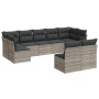 Garden furniture set 9 pieces and light gray synthetic rattan cushions by , Garden sets - Ref: Foro24-3249991, Price: 696,88 ...