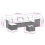 Garden sofa set 8 pieces and gray synthetic rattan cushions by , Garden sets - Ref: Foro24-3249821, Price: 583,40 €, Discount: %