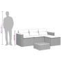 Garden sofa set with 3-piece black synthetic rattan cushions by , Garden sets - Ref: Foro24-365826, Price: 313,66 €, Discount: %