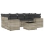 Garden sofa set 7 pieces with light gray PE rattan cushions by , Modular outdoor sofas - Ref: Foro24-3222321, Price: 551,55 €...