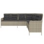 Gartensofa in L-Form mit Kissen aus hellem grauem PE-Rattan. von , Outdoor-Sofas - Ref: Foro24-369005, Preis: 348,48 €, Rabat...