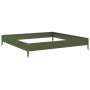 Olive green steel flowerbed 100x100x18.5 cm by , Pots and planters - Ref: Foro24-851013, Price: 44,56 €, Discount: %