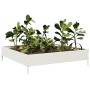 White steel flowerbed 100x100x26 cm by , Pots and planters - Ref: Foro24-851018, Price: 52,99 €, Discount: %