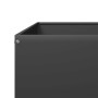 Black steel flowerbed 100x100x26 cm by , Pots and planters - Ref: Foro24-851024, Price: 61,09 €, Discount: %