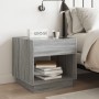 Coffee table with Infinity LED gray Sonoma 50x50x50 cm by , Nightstands - Ref: Foro24-3284089, Price: 106,48 €, Discount: %