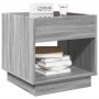 Coffee table with Infinity LED gray Sonoma 50x50x50 cm by , Nightstands - Ref: Foro24-3284089, Price: 106,48 €, Discount: %