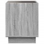 Coffee table with Infinity LED gray Sonoma 50x50x50 cm by , Nightstands - Ref: Foro24-3284089, Price: 106,48 €, Discount: %