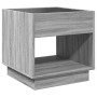 Coffee table with Infinity LED gray Sonoma 50x50x50 cm by , Nightstands - Ref: Foro24-3284089, Price: 106,48 €, Discount: %