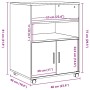 Rollschrank aus weißem Ingenieurholz 60x48x81 cm von , Aktenschränke - Ref: Foro24-853164, Preis: 91,79 €, Rabatt: %