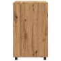 Engineered oak wood artisan wardrobe with wheels, 60x48x81 cm. by , Filing cabinets - Ref: Foro24-853172, Price: 83,89 €, Dis...