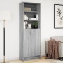 Sideboard with LED in gray Sonoma engineered wood 69x32.5x200 cm by , Sideboards - Ref: Foro24-3307910, Price: 172,32 €, Disc...