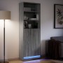 Aparador con LED madera ingeniería gris Sonoma 69x32,5x200 cm de , Aparadores - Ref: Foro24-3307910, Precio: 172,32 €, Descue...