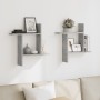 Wall shelves 2 units engineered wood gray concrete 50x12x50cm by , Shelves and shelves - Ref: Foro24-853257, Price: 25,20 €, ...