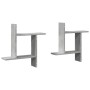 Wall shelves 2 units engineered wood gray concrete 50x12x50cm by , Shelves and shelves - Ref: Foro24-853257, Price: 25,20 €, ...