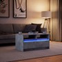 Center table with LED lights, engineered wood in gray concrete. by , Coffee table - Ref: Foro24-851994, Price: 94,25 €, Disco...