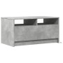 Mesa de centro con luces LED madera de ingeniería gris hormigón de , Mesas de centro - Ref: Foro24-851994, Precio: 94,25 €, D...