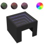 Coffee table with Infinity LED black 40x40x30 cm by , Coffee table - Ref: Foro24-847596, Price: 71,99 €, Discount: %