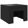 Coffee table with Infinity LED black 40x40x30 cm by , Coffee table - Ref: Foro24-847596, Price: 71,99 €, Discount: %