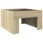 Coffee table with Infinity LED Sonoma oak 50x50x30 cm by , Coffee table - Ref: Foro24-847604, Price: 82,39 €, Discount: %