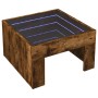 Mesa de centro con Infinity LED roble ahumado 50x50x30 cm de , Mesas de centro - Ref: Foro24-847606, Precio: 82,39 €, Descuen...