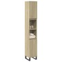 Armario de baño madera contrachapada roble Sonoma 30x30x190 cm de , Muebles de baño - Ref: Foro24-849669, Precio: 93,99 €, De...