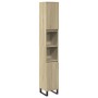 Armario de baño madera contrachapada roble Sonoma 30x30x190 cm de , Muebles de baño - Ref: Foro24-849669, Precio: 93,99 €, De...