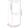 Bathroom cabinet in oak Sonoma plywood 30x30x80 cm by , Bathroom furniture - Ref: Foro24-849634, Price: 45,19 €, Discount: %