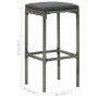 Kitchen stools with cushions 3 pcs gray synthetic rattan by vidaXL, Kitchen stools - Ref: Foro24-313444, Price: 138,35 €, Dis...