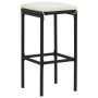 Kitchen stools with cushions 4 pcs black synthetic rattan by vidaXL, Kitchen stools - Ref: Foro24-313446, Price: 91,39 €, Dis...