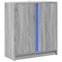 Aparador con LED madera de ingeniería gris Sonoma 77x34x85 cm de , Aparadores - Ref: Foro24-852136, Precio: 89,18 €, Descuent...